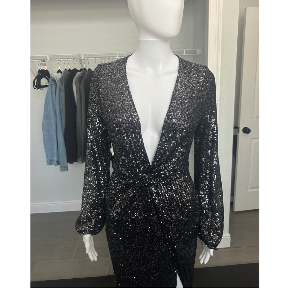 Fashion Nova ~ NWT Sequin Maxi Dress/Gown - Picture 6 of 12